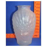 Glass Peacock Vase