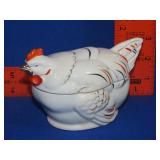 Vintage Ceramic Hen Sugar Mold