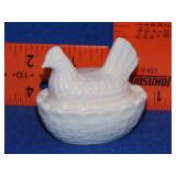 Miniature Hen on Nest - 2 1/2"