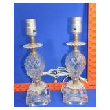 Pair of Glass Lamps
