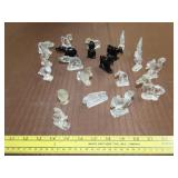 Lot of Glass Animal Miniatures