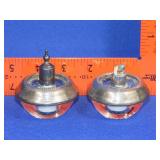 2 Sterling & Glass HyGlo Table Lighters