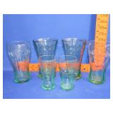 6 Coca Cola Glasses