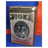 Tiger Chewing Tobacco Tin