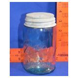 Blue Mason Jar
