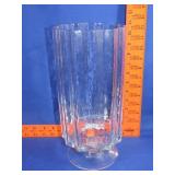 Footed Glass Vase