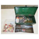 Metal Tackle Box w/ Weights & Tackle