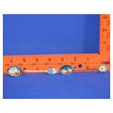 .800 Silver Souvenir Spoons - 18g