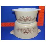 2 Pyrex Forrest Fancies Casseroles