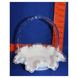 Fenton Silver Crest Basket - 8"