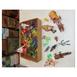 Lot of Cowboy and Indian Toys