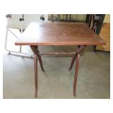 Folding Wood TV Table