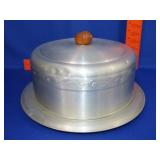 Aluminum Covered Cake Plate