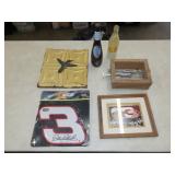 Table Lot w/ Earnhardt, Bottles, Etc