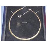 10k Yellow & White Gold Reversible Necklace - 13g