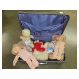 Vintage Luggage w/ Cabbage Patch Babies