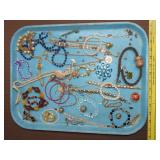 Tray Lot of Costume Jewelry