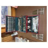 Large Lot of Oneida Flatware w/ Storage Box