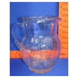 Crackle Glass Style Pitcher