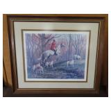 Sam Savitt Huntscene Framed Print - 30"x26"