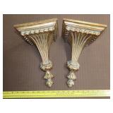 Pair of Gold Gilt Wall Sconces