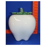 McCoy White Apple Cookie Jar