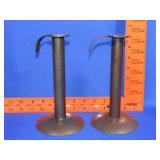Pair of Metal Candle Holders