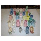 Lot of Pottery Shoe Planters