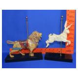 Art of the Carousel Majestic Lion & White Rabbit