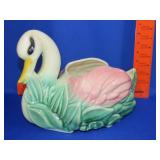 Pottery Swan Planter