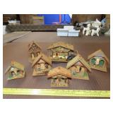 Lot of German Weather Houses