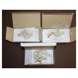 3 Lenox Hummingird Ornaments