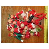 Lot of Vintage Christmas Elves