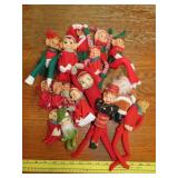 Lot of Vintage Christmas Elves