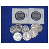12 Susan B Anthony One Dollar Coins