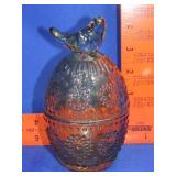 Bird Top Glass Candy Dish