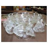 14pc Anchor Hocking Grape Punch Bowl Set