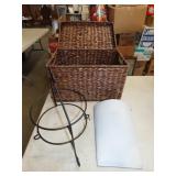 Basket, Pie Stand & Planter