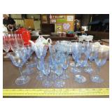 Lot of Blue Glasses