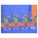 4 Luminarc Noel Christmas Tumblers