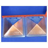 2 4x4 Victoria Copper Pyramid Post Caps