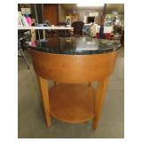 Marble Style Round Top Table