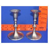 Pair of Metal Candle Holders