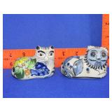 2 Mexico Pottery Cats