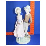 Nao by Lladro Boy with Girl Figurine