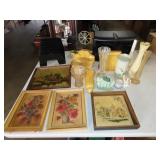 Table Lot - Planters / Wall Art