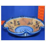 Signed Pottery Bowl - 11"