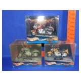 3 Hot Wheels Harley Davidson