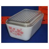 Pyrex Pink Gooseberry Refrigerator Dish