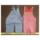 2 Pair of Kids RR Overalls
